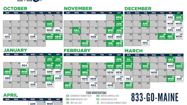 MARINERS ANNOUNCE FULL 2019-20 SCHEDULE