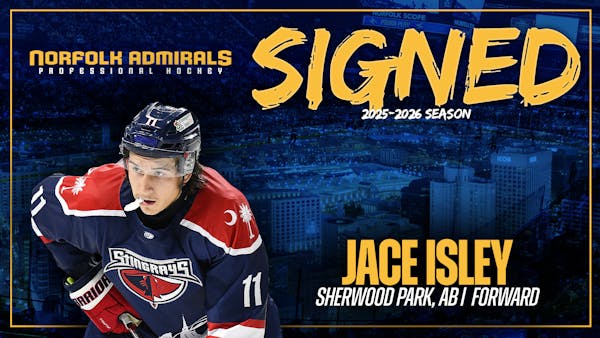 SIGNING | Admirals Add Strong Forward Jace Isley To The Roster
