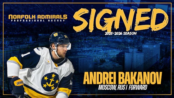 SIGNING | Andrei Bakanov Coming Back To Norfolk