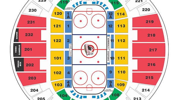 Admirals Issue Announcement on 2017-18 Seating Map