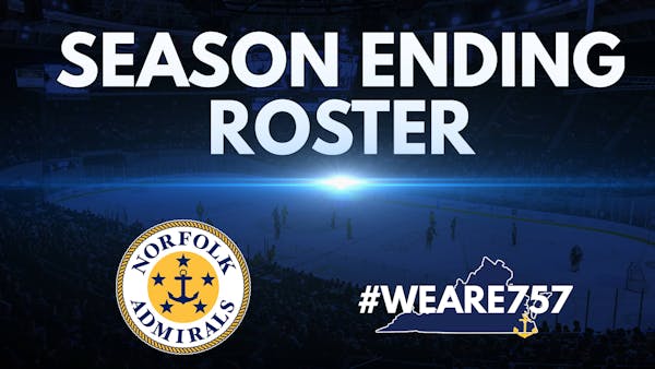 Admirals Announce 2020-21 Season-Ending Roster