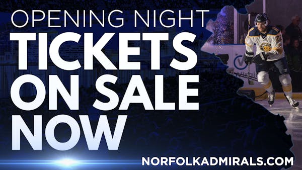 Admirals Opening Night Tickets Now On Sale