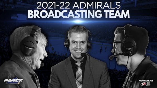 Admirals Announce 2021-22 Broadcasting Schedule