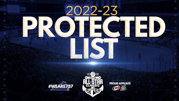 Admirals Announce 2022-23 Protected List