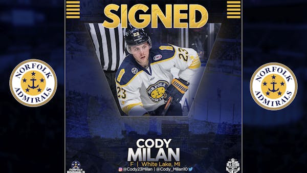 Admirals Ink Milan For Second Straight Season