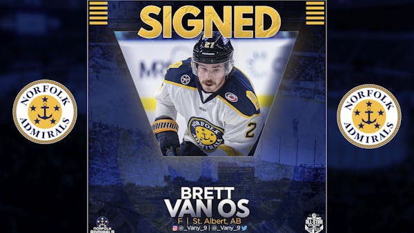 Brett Van Os Returns To Norfolk For 2022-23 Season