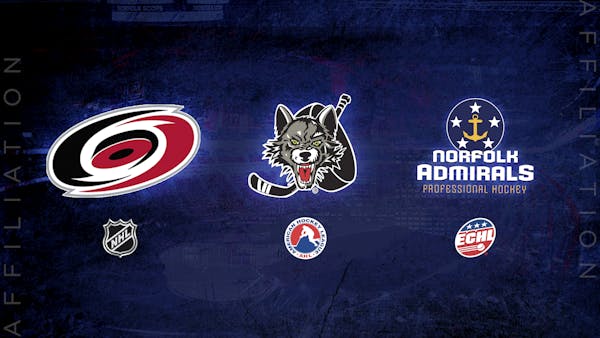 Admirals Extend Affiliation With Hurricanes And Wolves