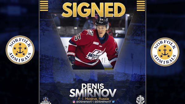 Forward Denis Smirnov Signs With Norfolk For Upcoming Season