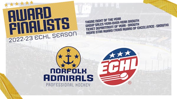 Admirals Nominated For Four ECHL Awards