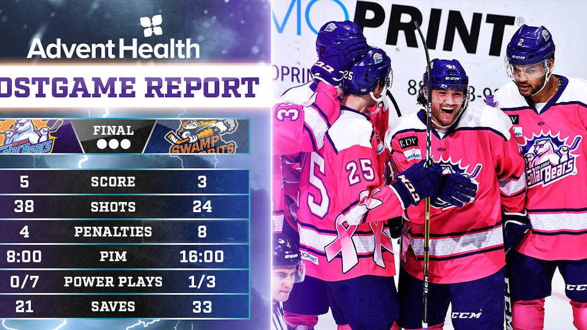 Playfair, Olson lift Solar Bears to 5-3 win