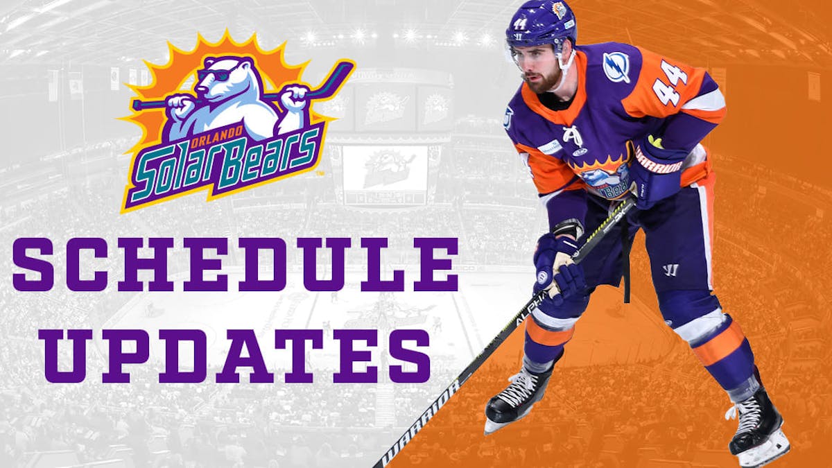 Solar Bears announce schedule updates