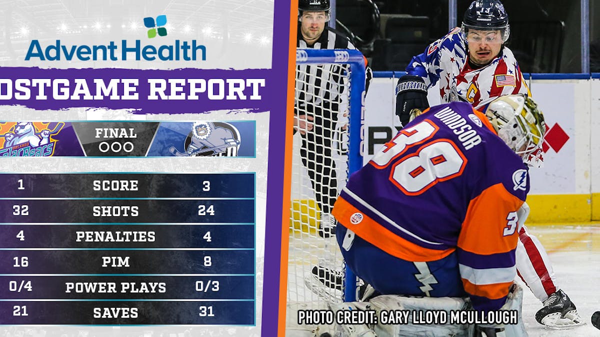 Solar Bears drop first game to Icemen in over a year