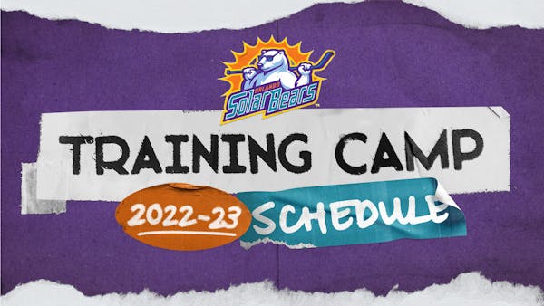 Solar Bears Announce Practice Schedule For Opening of 2022-23 Training Camp