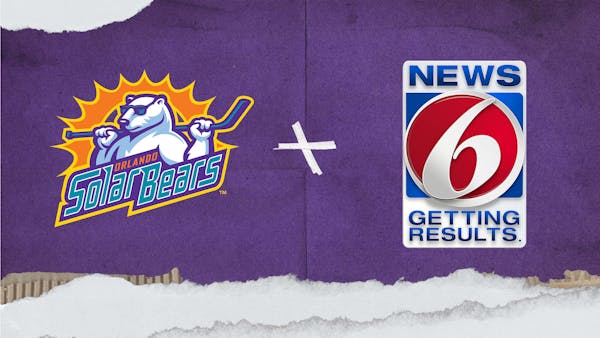 Solar Bears to Televise Home Opener on WKMG-TV News 6