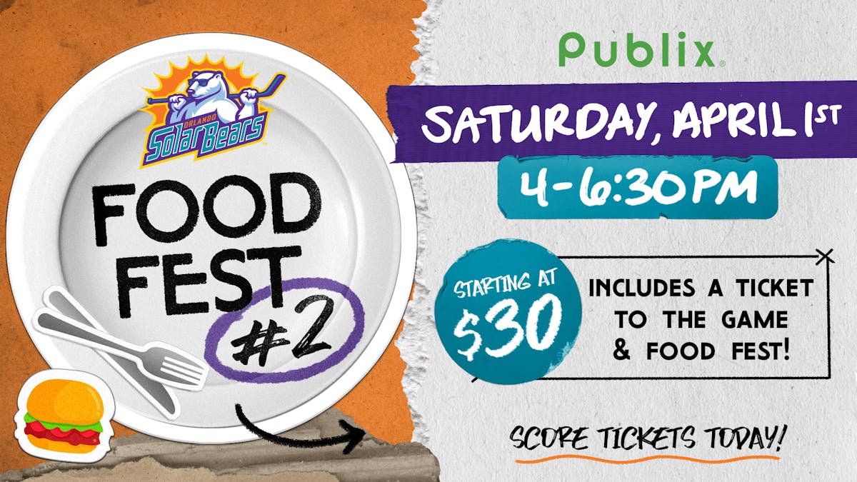 Solar Bears Food Festival Presented by Publix Returns on Saturday, Apr. 1