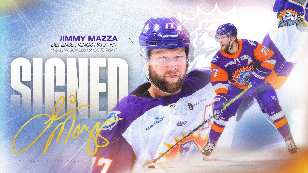 Jimmy Mazza Returns To Solar Bears For Third Season