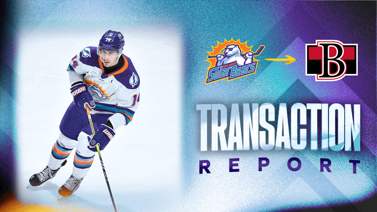 Kris Myllari signs Professional Tryout Contract with Belleville; Solar Bears welcome back defenseman Mark Auk