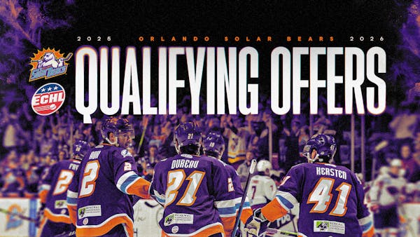 Orlando Solar Bears Announce Qualifying Offers for the 2025-26 Season