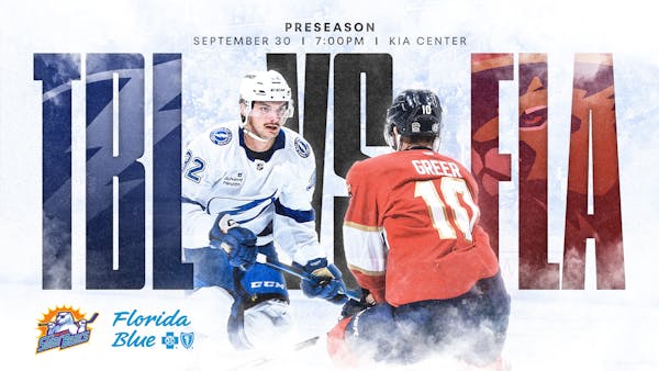 Tampa Bay Lightning Preseason Game Individual Tickets Are On Sale Now!