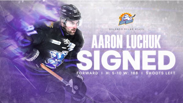 Solar Bears Ink All-Star Forward Aaron Luchuk