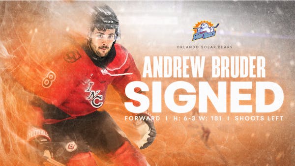 Solar Bears ink rookie forward Andrew Bruder