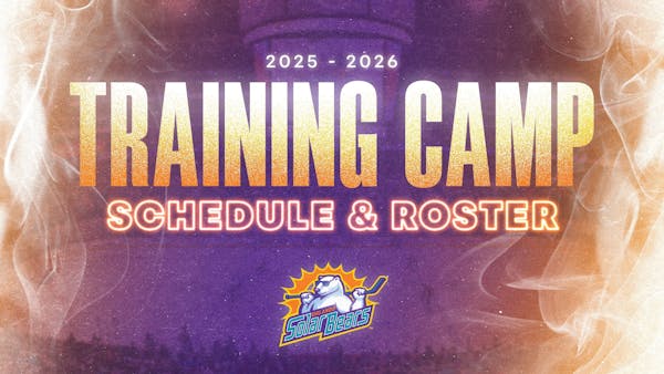 Solar Bears Announce Schedule and Roster for 2025 Training Camp at AdventHealth Orlando Ice Den
