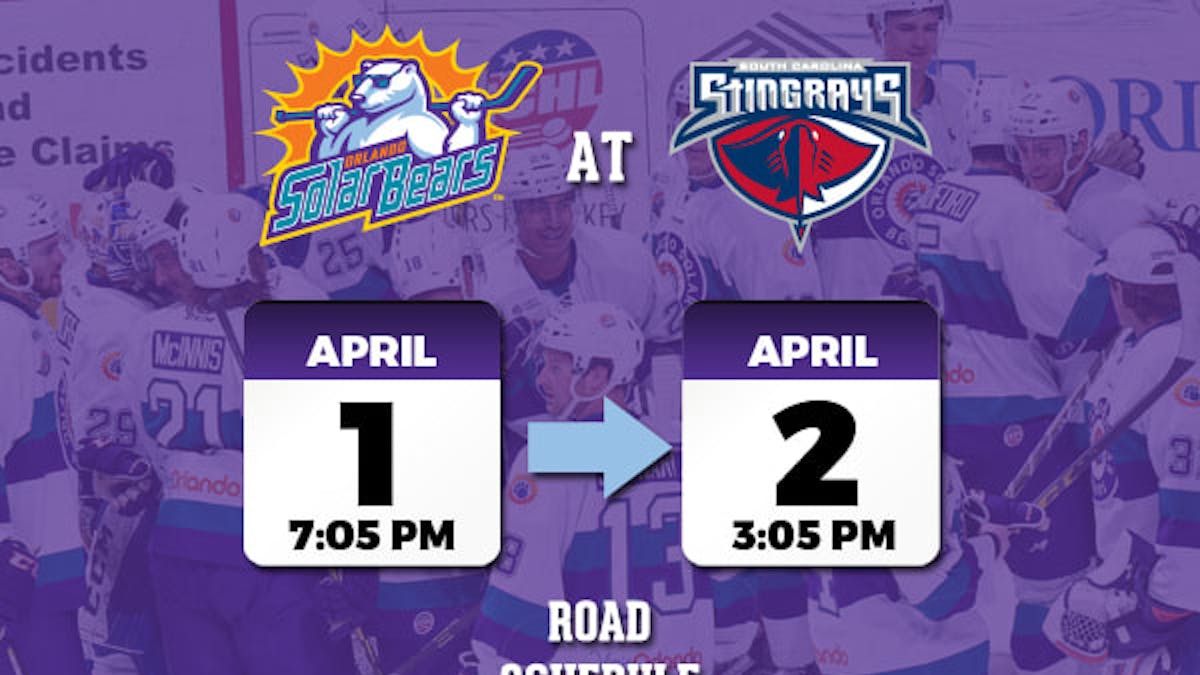 Solar Bears game at South Carolina moved