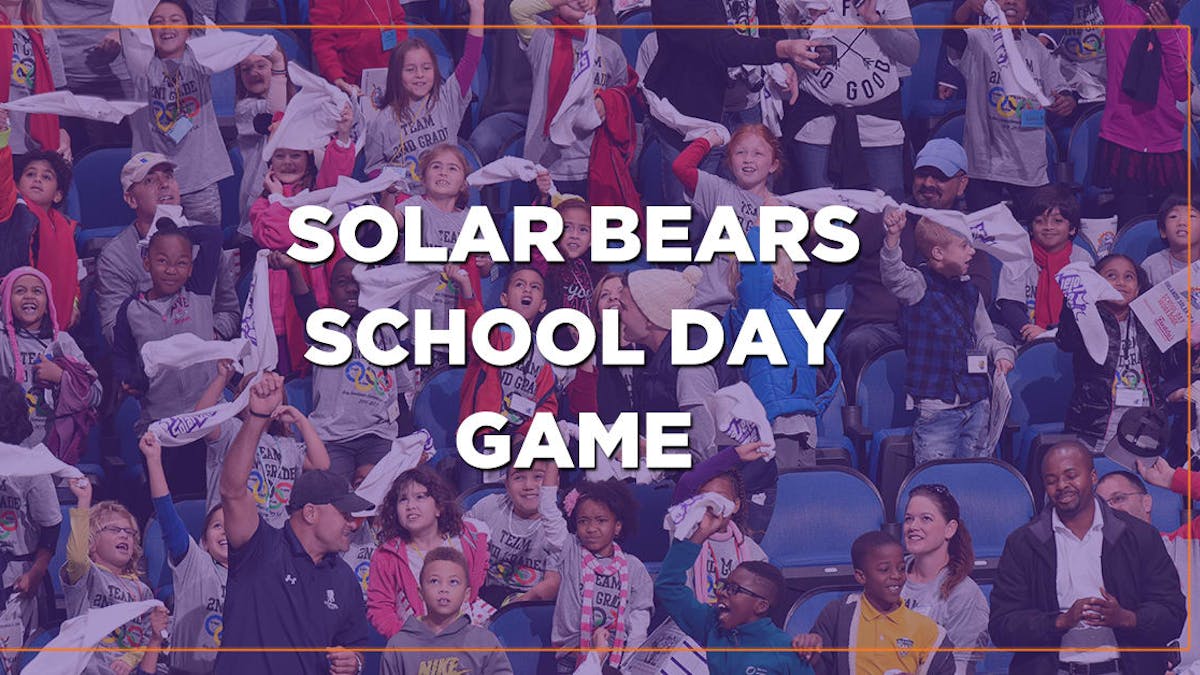Solar Bears announce 2017-18 School Day Game