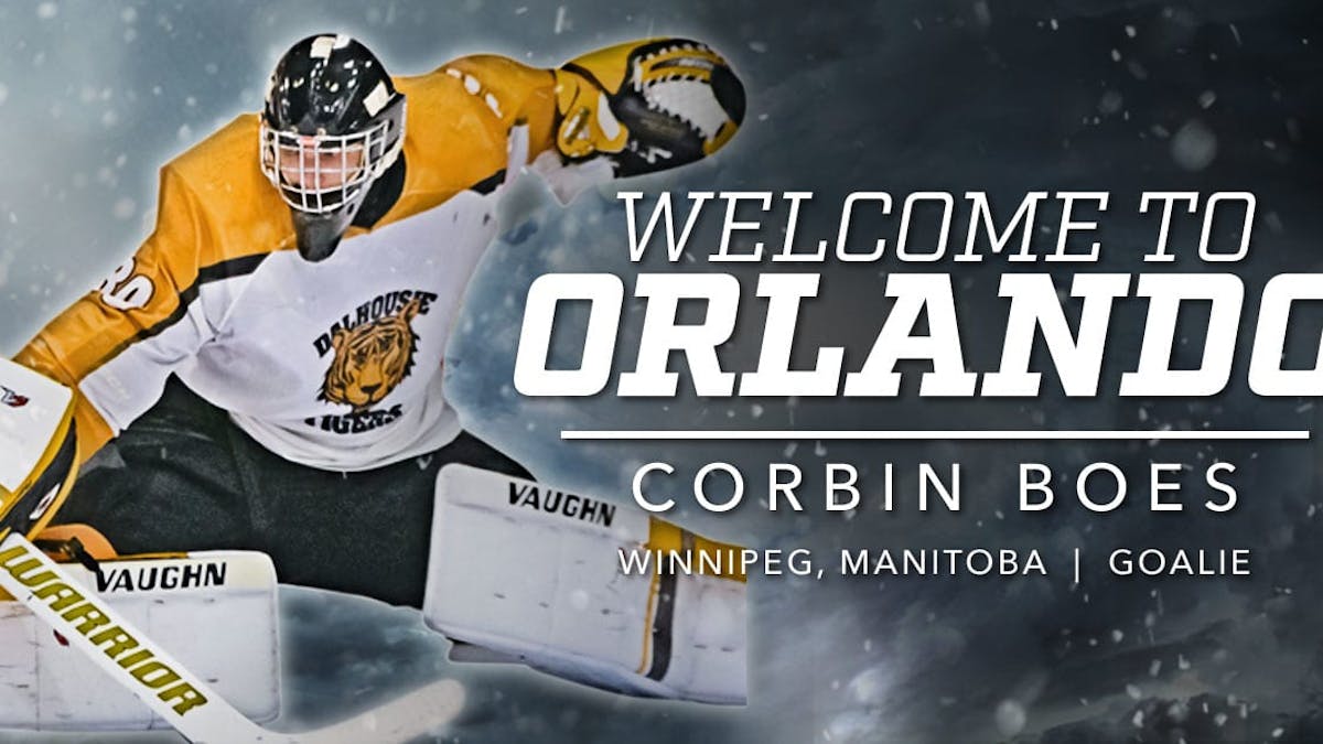 Solar Bears sign netminder Corbin Boes