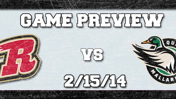 GAME PREVIEW: RUSH vs MALLARDS 2/15/14