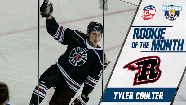 TYLER COULTER NAMED HOWIE’S HOCKEY TAPE ECHL ROOKIE OF THE MONTH