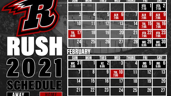 RUSH, ECHL, ANNOUNCES NEXT WAVE OF 2020-21 SEASON SCHEDULE