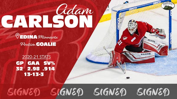 ADAM CARLSON RETURNS FOR THIRD SEASON