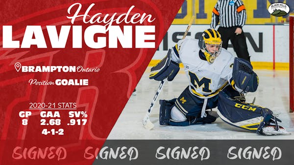 GOALTENDER HAYDEN LAVIGNE JOINS RUSH