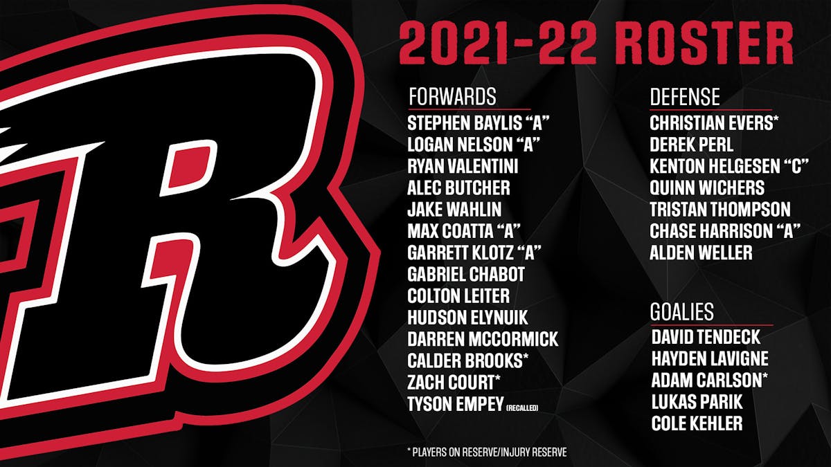 RUSH SET OPENING NIGHT ROSTER