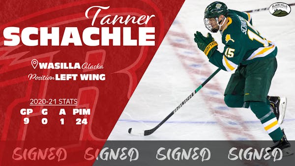 RUSH SIGN ROOKIE FORWARD TANNER SCHACHLE