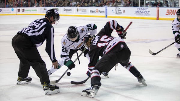 RUSH DROPPED IN OVERTIME, 4-3