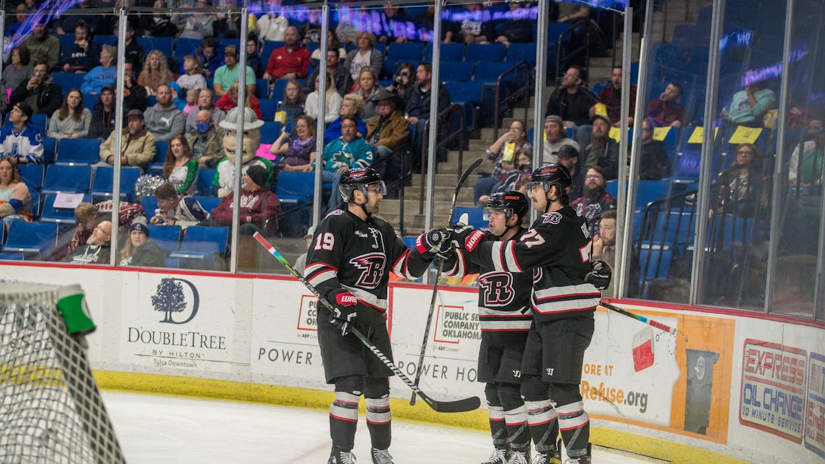 BAYLIS LEADS RUSH PAST TULSA, 4-3