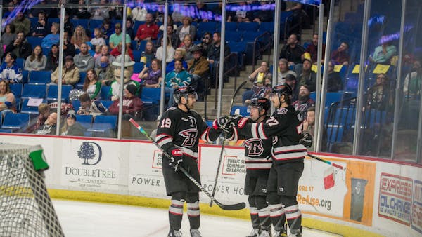BAYLIS LEADS RUSH PAST TULSA, 4-3
