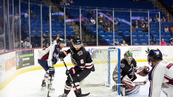 SECOND PERIOD EXPLOSION PROPELS RUSH PAST OILERS, 6-1