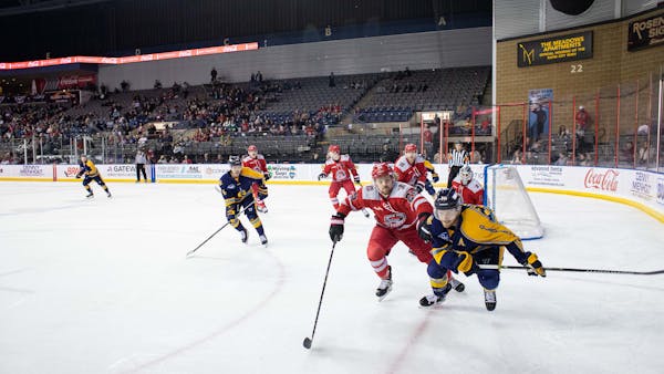 RUSH FALL TO GLADIATORS IN A SHOOTOUT, 4-3