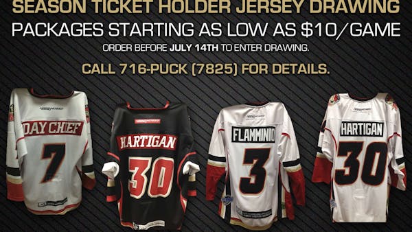 SEASON TICKET HOLDERS ENTERED IN JERSEY DRAWING