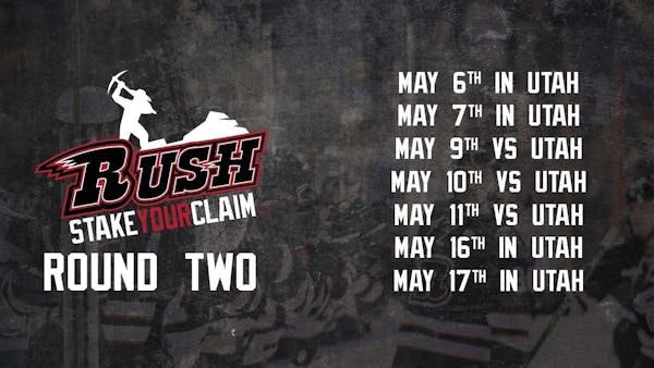 RUSH TO FACE UTAH IN SECOND ROUND OF KELLY CUP PLAYOFFS