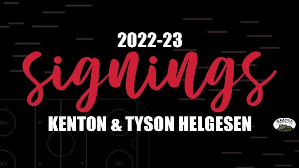 KENTON AND TYSON HELGESEN RE-SIGN WITH RAPID CITY