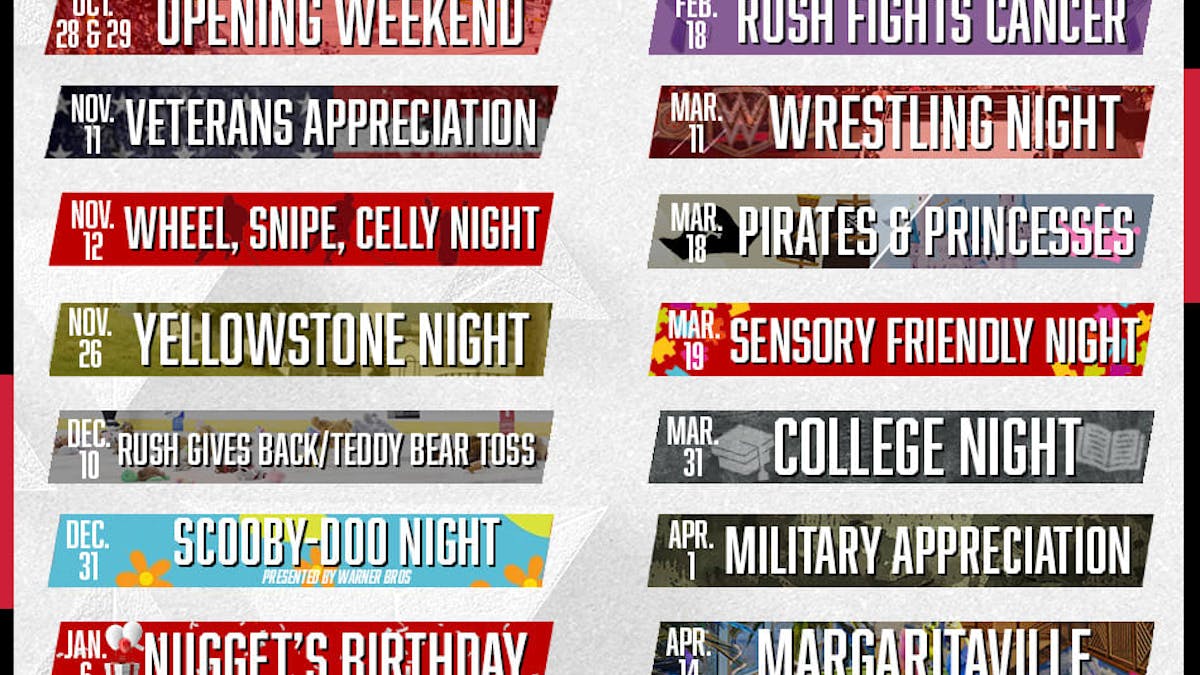 RUSH ANNOUNCE 2022-23 PROMOTIONAL SCHEDULE | Rapid City Rush rush-announce-2022-23-promotional-schedule-rapid-city-rush