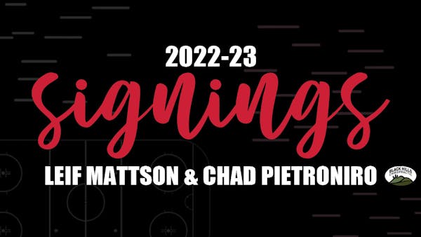 RUSH ADD LEIF MATTSON, CHAD PIETRONIRO