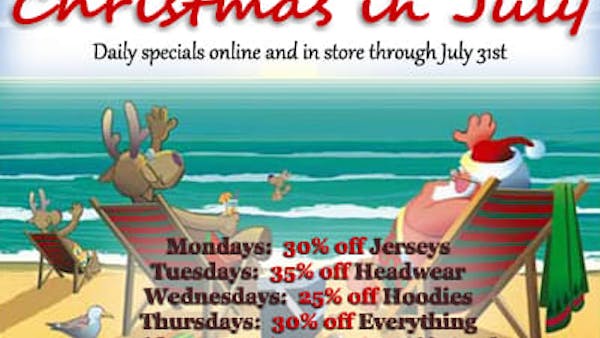 CELEBRATE CHRISTMAS IN JULY WITH THE RUSH!!