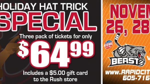 RUSH ANNOUNCE SECOND ANNUAL HOLIDAY HAT-TRICK