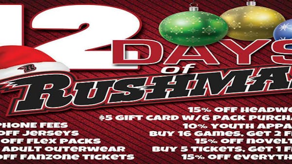 RUSH ANNOUNCE THE RETURN OF THE 12 DAYS OF RUSHMAS