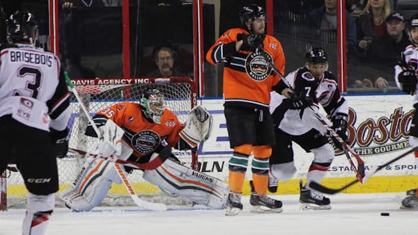 RUSH EVEN THE SERIES BEHIND BARCZUKS THIRD PERIOD GOAL
